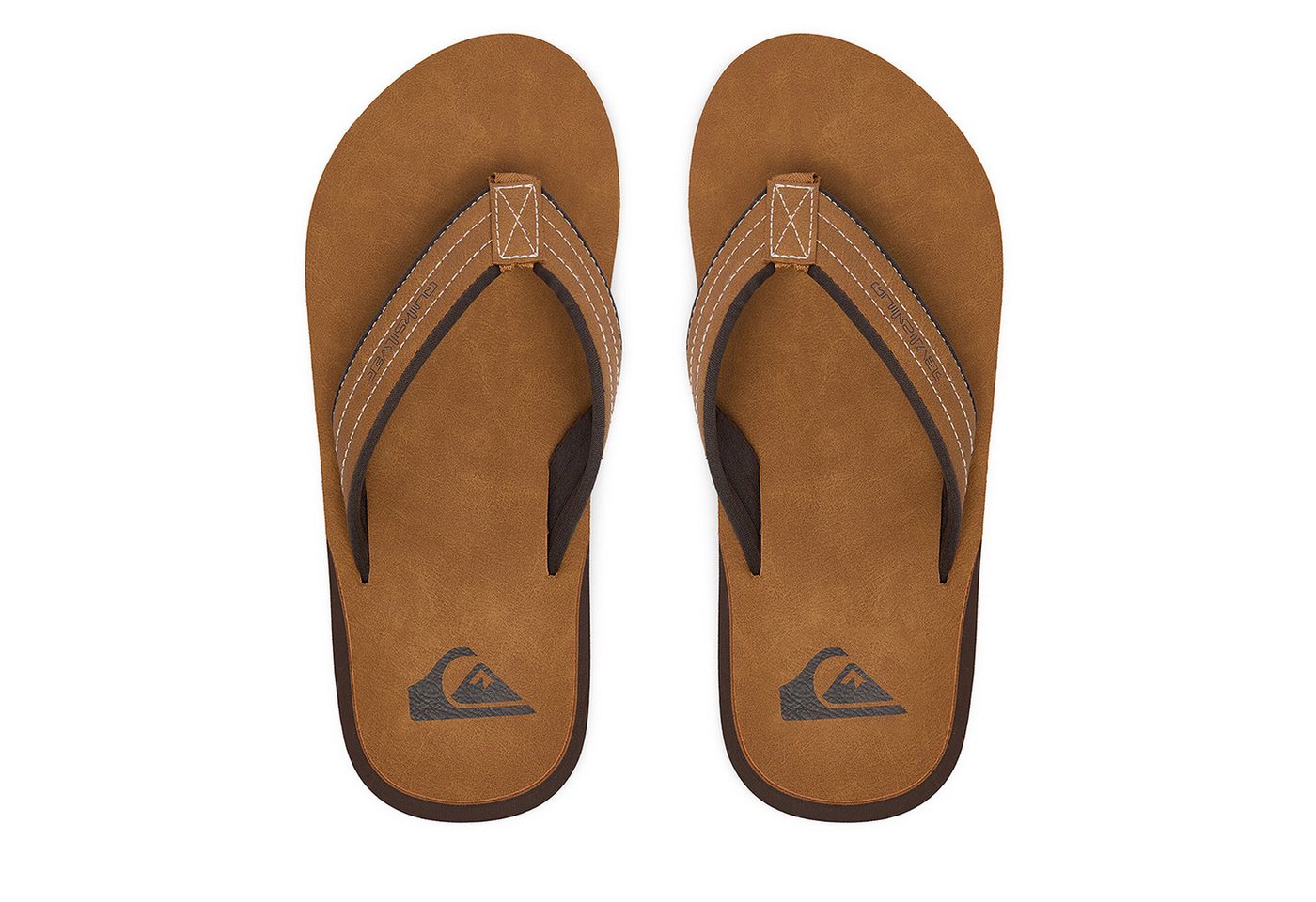 Quiksilver Herren-Flip-Flops, braun Badepantolette