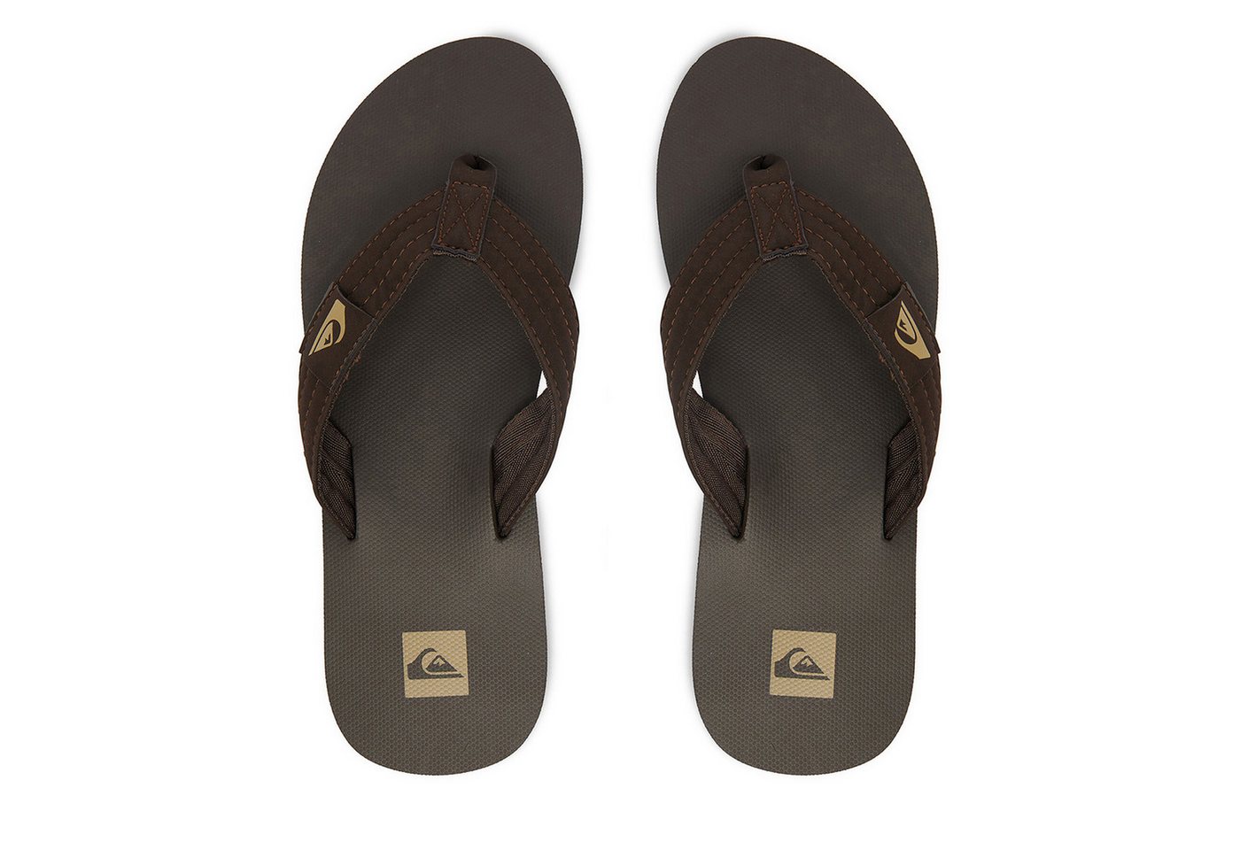 Quiksilver Herren-Flip-Flops, braun Badepantolette (braun)
