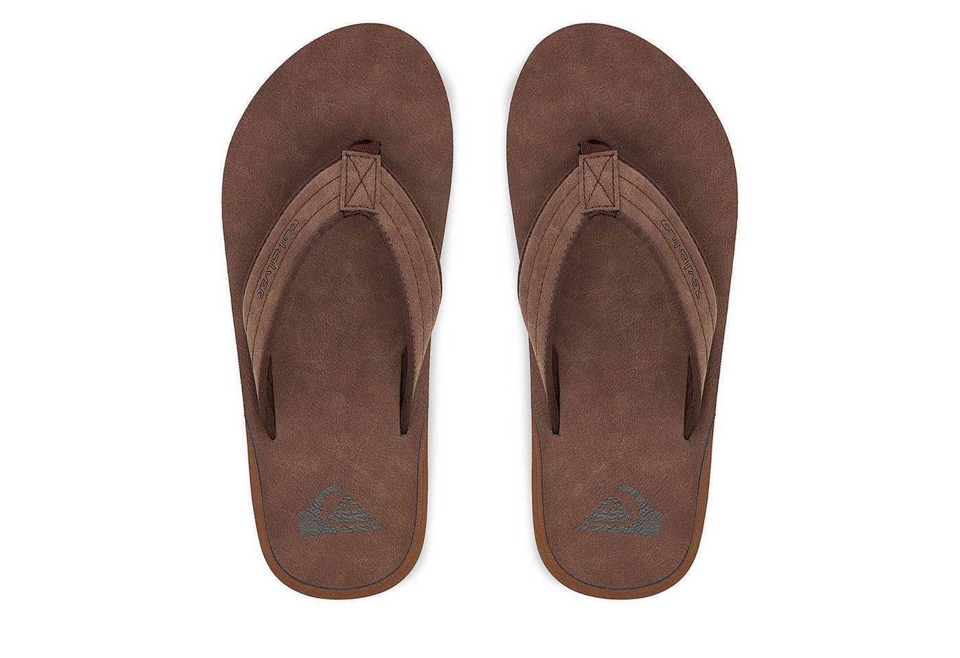 Quiksilver Herren-Flip-Flops, braun Badepantolette (braun)