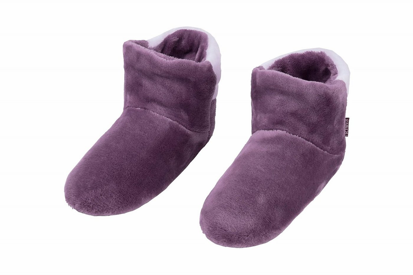 RAIKOU Cosy Shoe Pantoffel Stiefel für Damen, Herren aus Micro Flausch Hausschuh (Super Flauschige) mit ABS und rutschfester Sohle