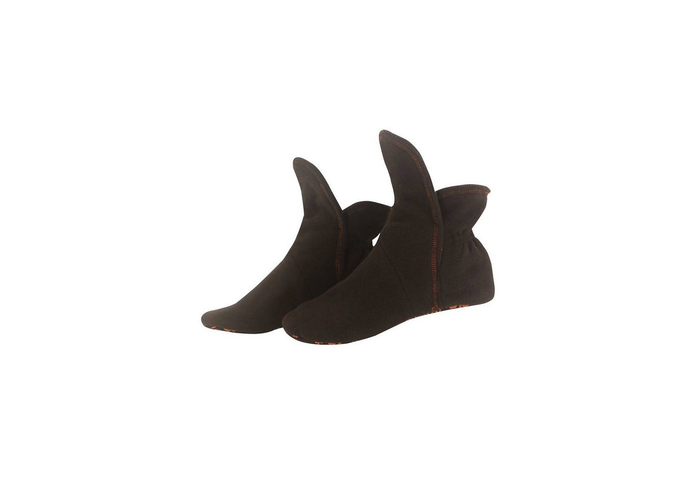 RAIKOU Hausstiefel Haussocken super flauschige Hüttenschuhe Hausschuh aus Micro Fleece mit ABS und Rutschfester Sohle (Coffee)