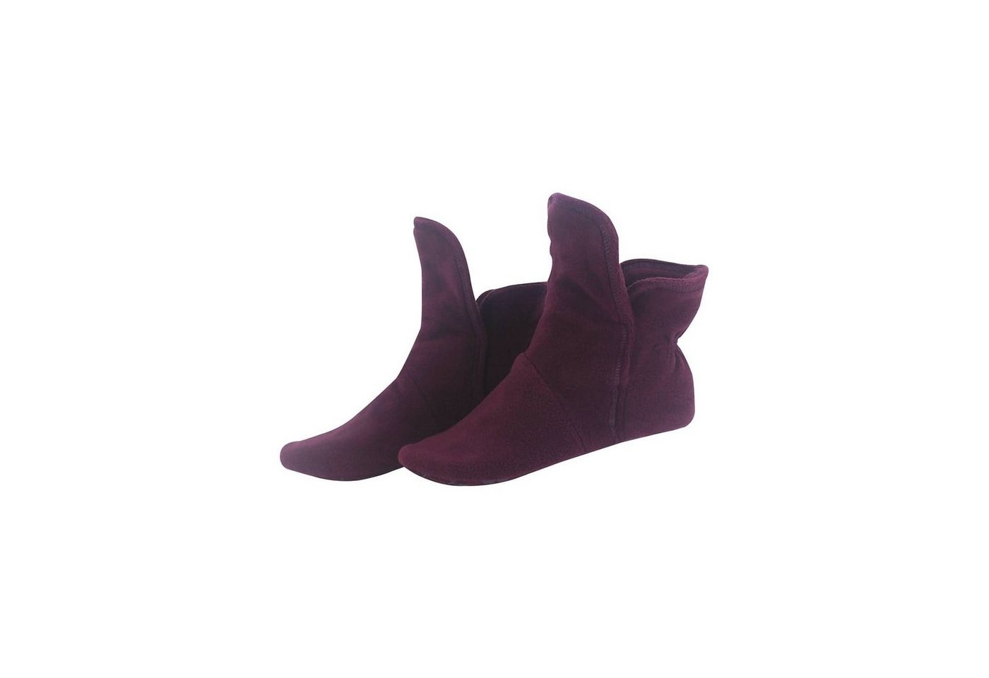RAIKOU Hausstiefel Haussocken super flauschige Hüttenschuhe Hausschuh aus Micro Fleece mit ABS und Rutschfester Sohle