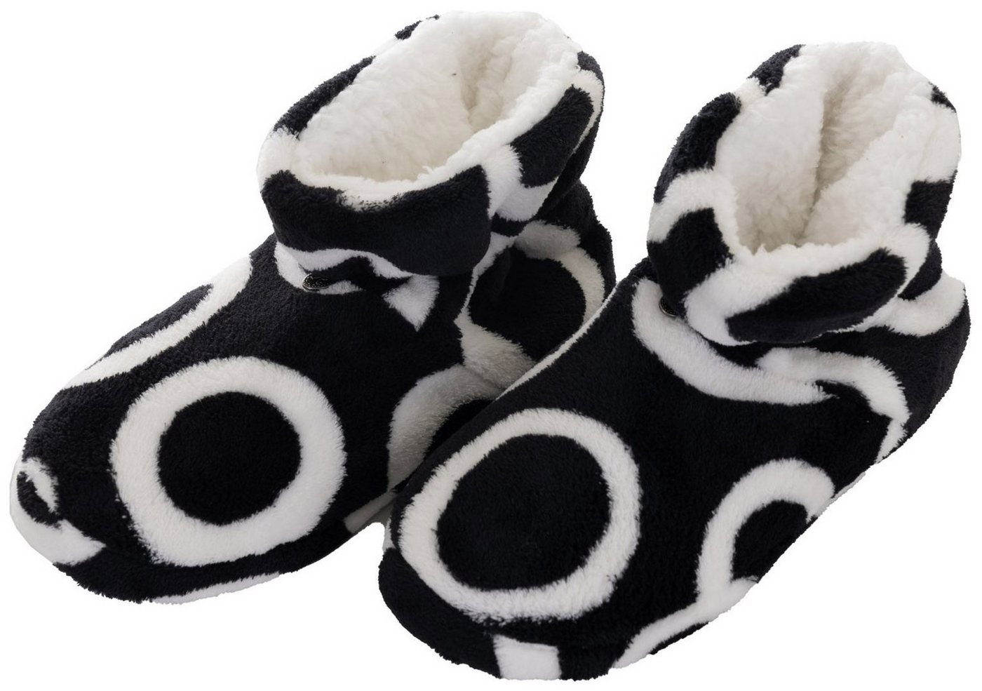 Rebelle Damen Hausschuhe warm Hüttenschuhe Fleece