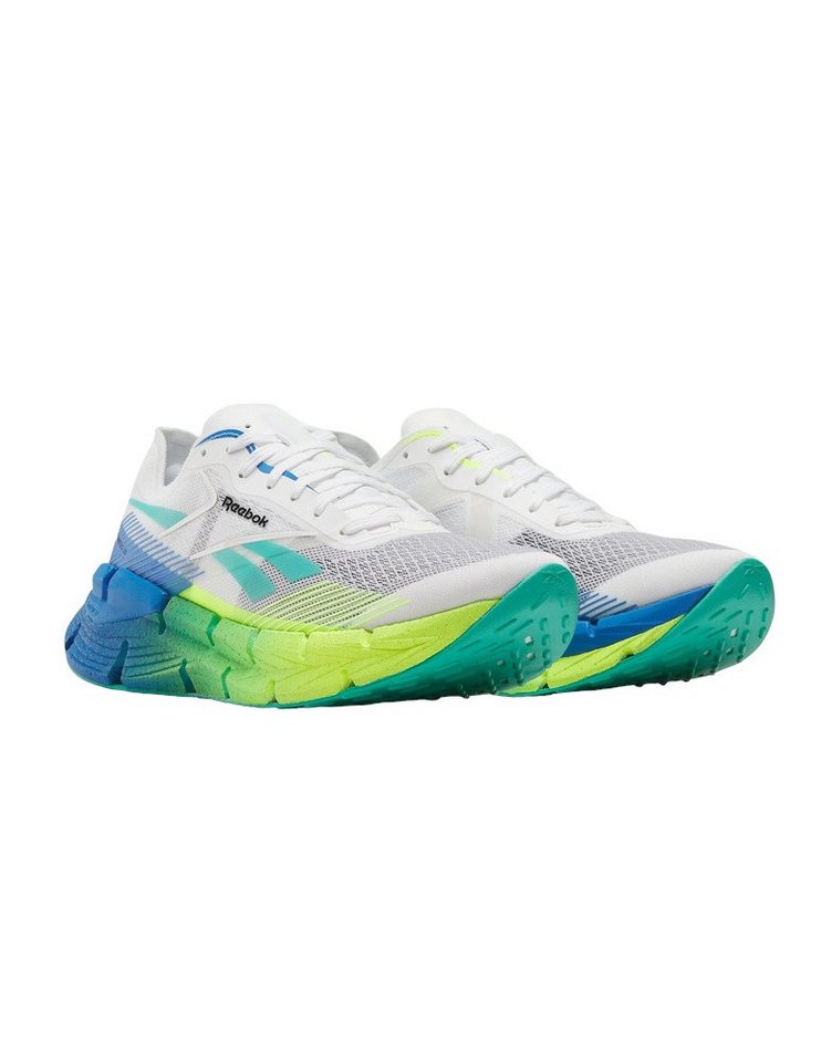 Reebok FloatZig X1 weiss/lime/blau Herren Laufschuh