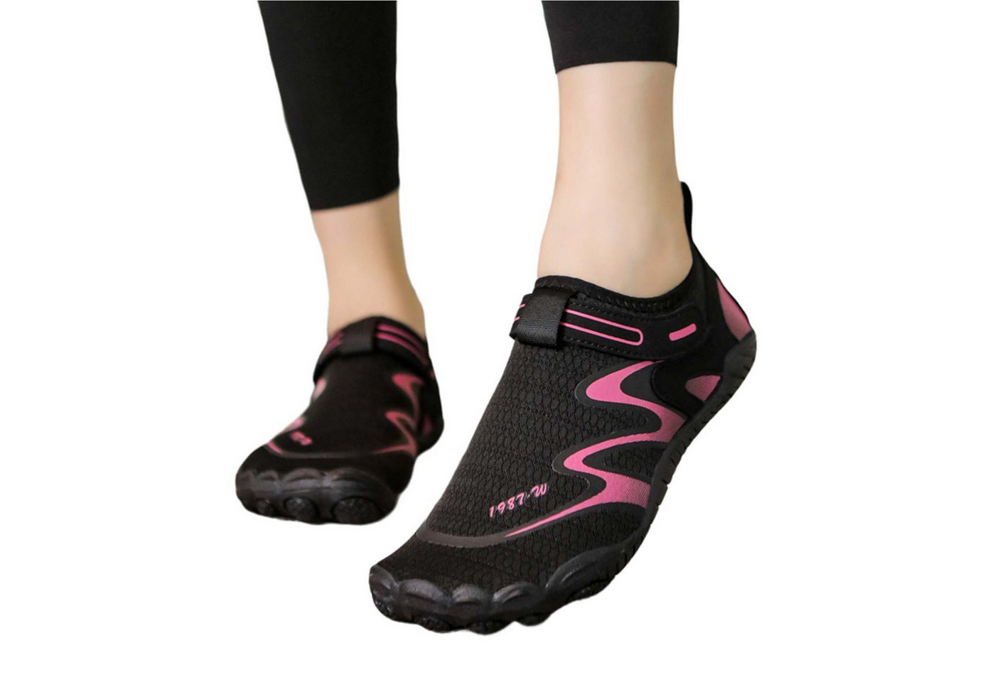Refttenw Badeschuhe Wasserschuhe Strandschuhe Schnelltrocknende Atmungsaktiv Barfußschuh Leicht Schuhe für Wassersport für Damen Herren