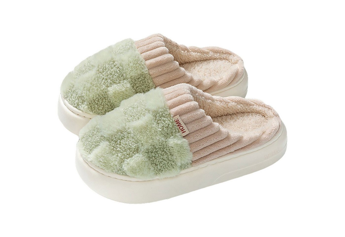 Refttenw Hausschuh Damen,Filzpantoffeln,für Paare Plüsch Hausschuhe,Warme Plüsch Hausschuhe