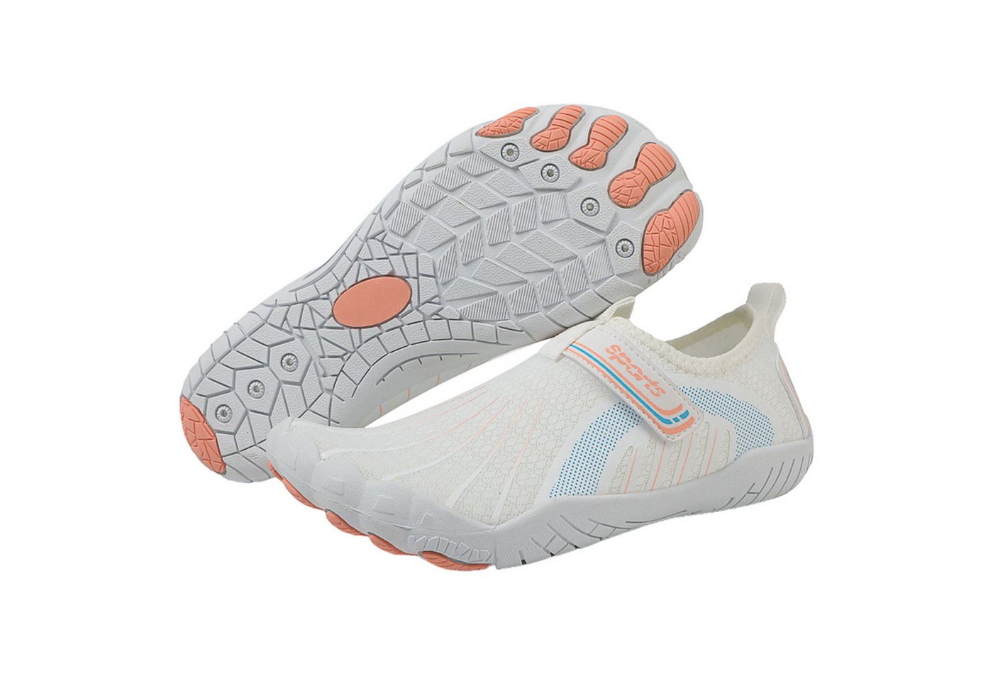 Refttenw Strandschuhe Herren Damen Badeschuhe Atmungsaktiv Rutschfest Barfußschuh Wasserschuhe mit Breite Zehenbox, Schnell Trocken