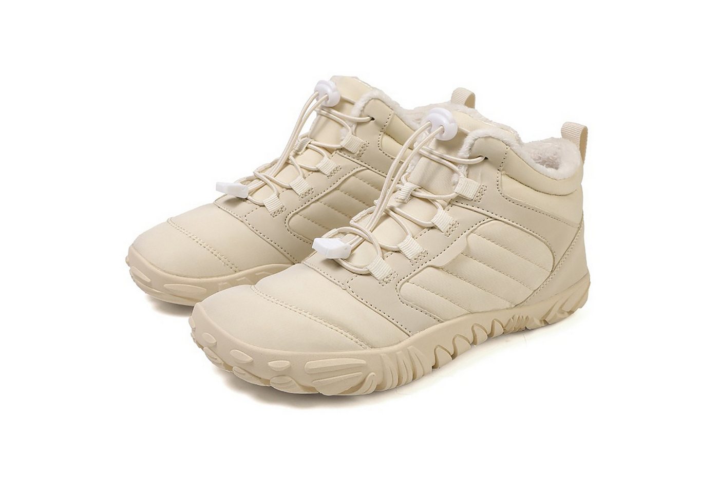 Refttenw Winter Leichte Rutschfeste Winterstiefel Warm Gefüttert Winterschuhe Barfußschuh Vegan, wasserabweisend