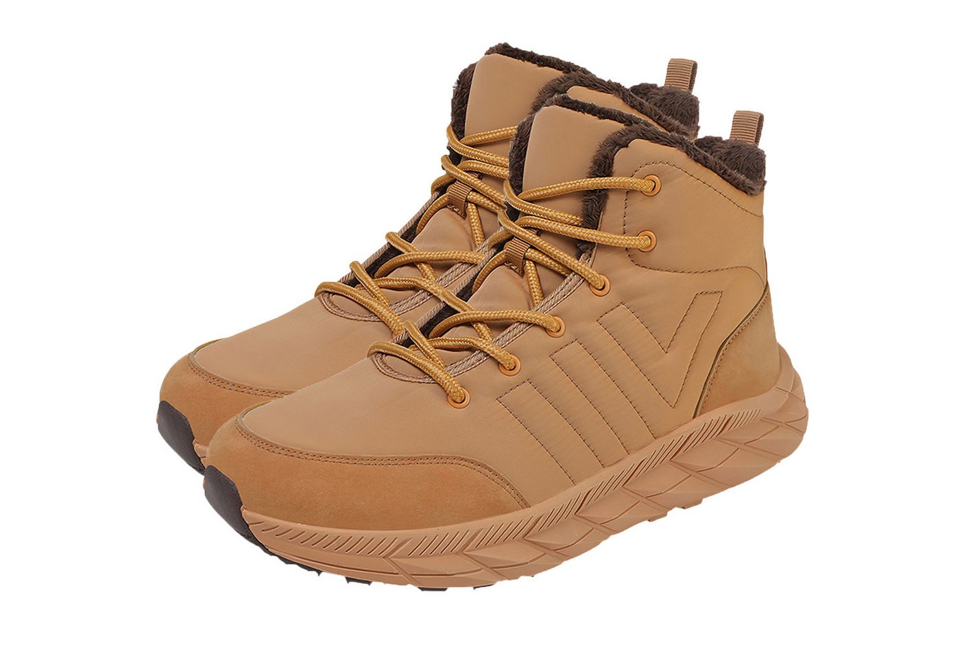 Refttenw Winterschuhe mit gefüttert,Schneestiefel,rutschfest,wasserabweisend Winterstiefel