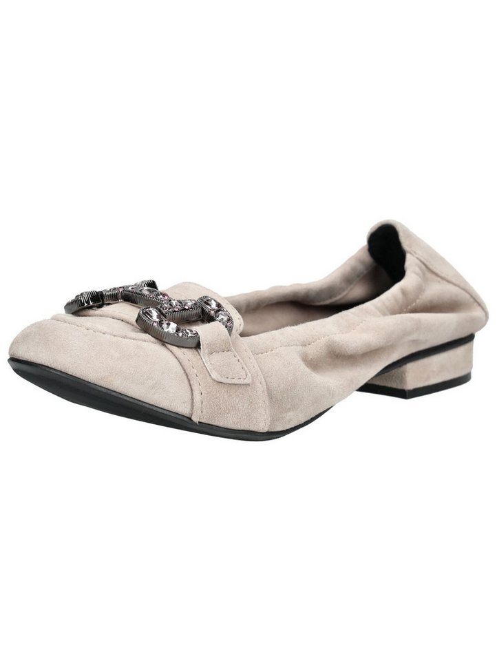 Regarde le Ciel Ballerinas Veloursleder Ballerina (beige)