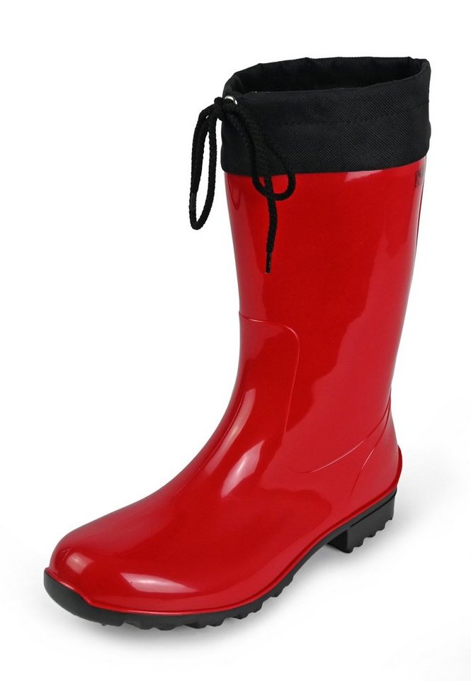 Regenliebe de Fieselregen Gummistiefel mit Stulpe halblang farbenfroh und wasserdicht
