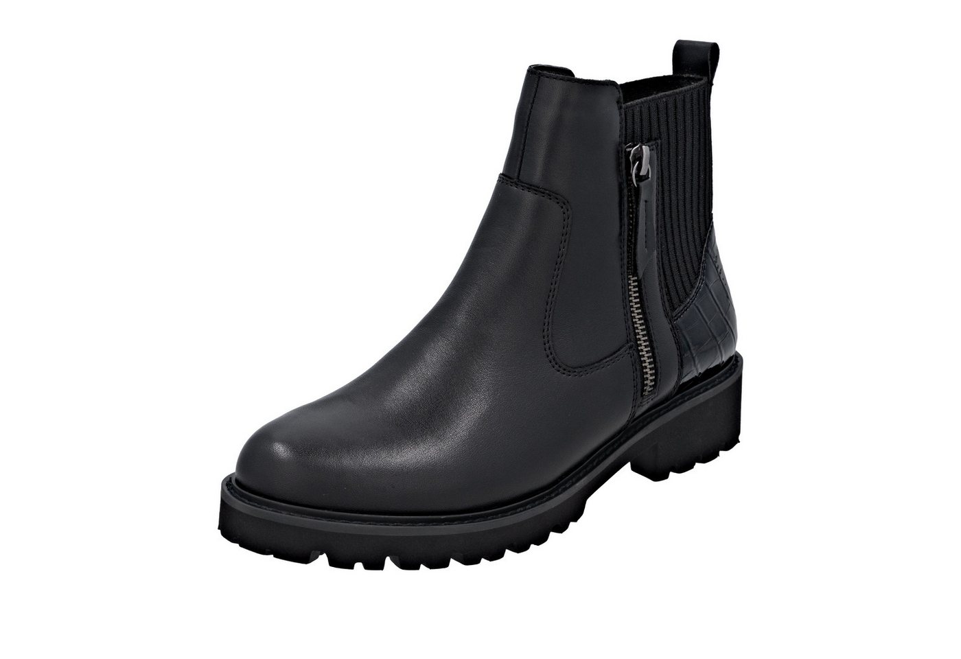Remonte Chelseaboots Stiefelette, Boots, Profilsohle, Blockabsatz, mit Innenreißverschluss