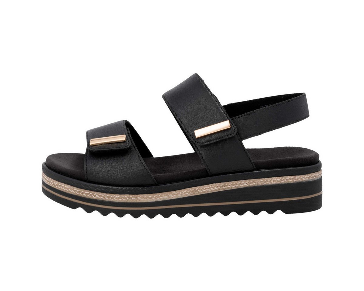 Remonte D0Q59 Damen Sandale Sandaletten, Sommerschuhe, Badeschuhe, Riemchen, Schlappen (schwarz)