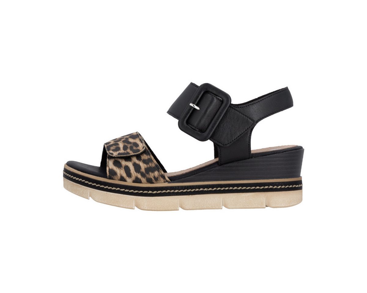 Remonte D2L53 Damen Keilsandalette Pumps, Wedges, Sandalette, Keilabsatz, Sandale (schwarz)