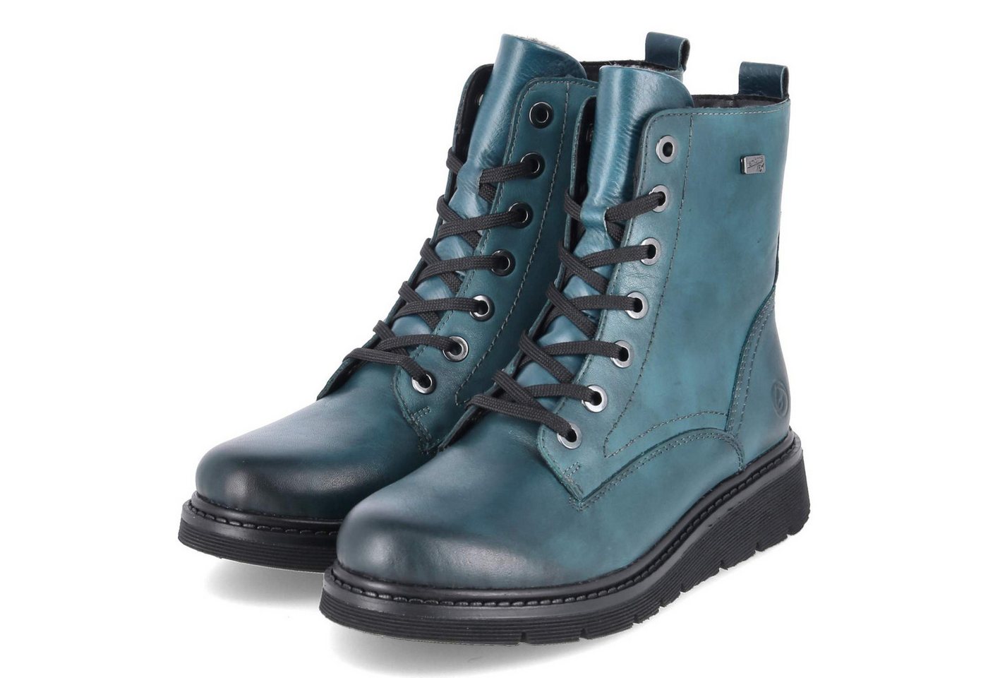 Remonte D3979-12 Damen Glattleder blau Winterstiefel
