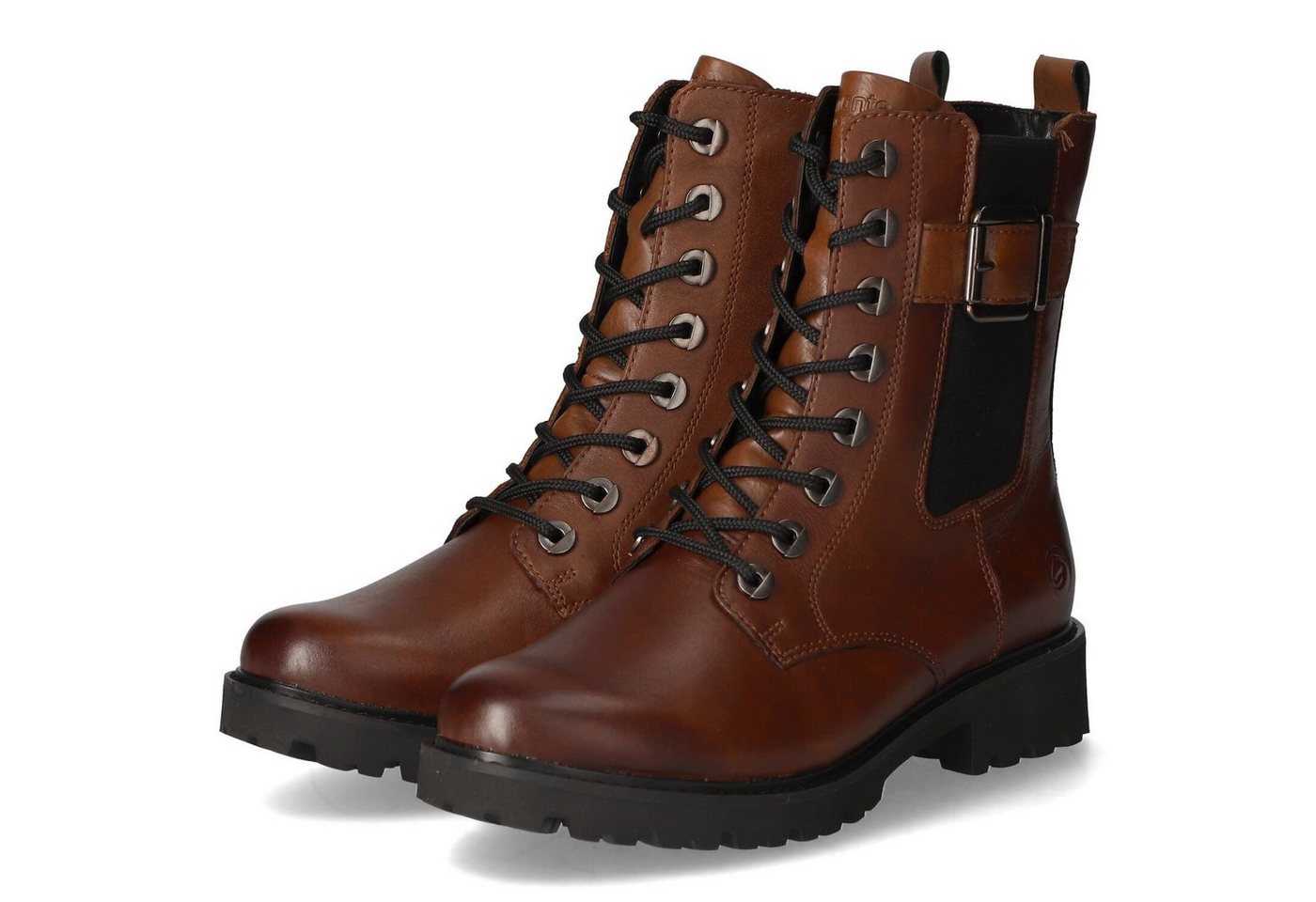 Remonte D8668-22 Damen Glattleder braun Schnürstiefel