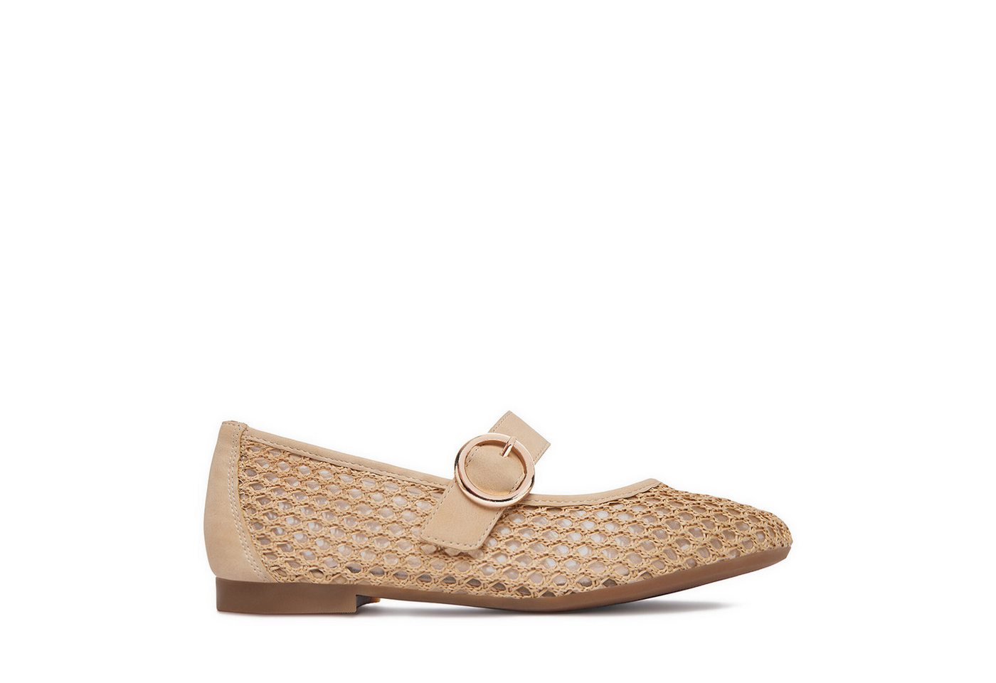 Remonte Damen-Ballerinas Beige Ballerina