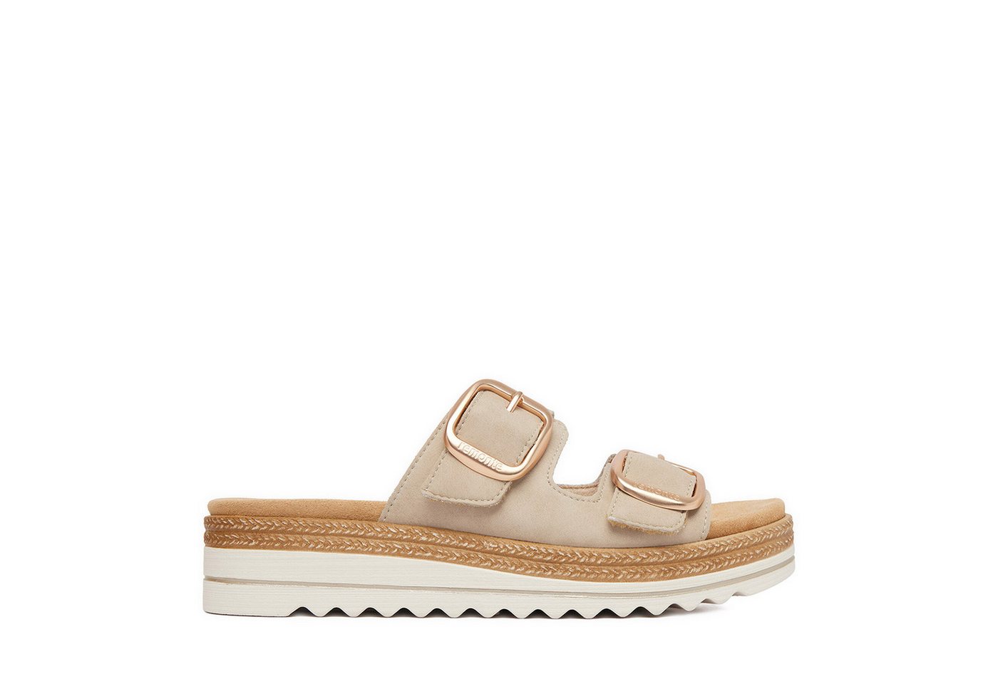 Remonte Damen-Flip-Flops Beige Badepantolette