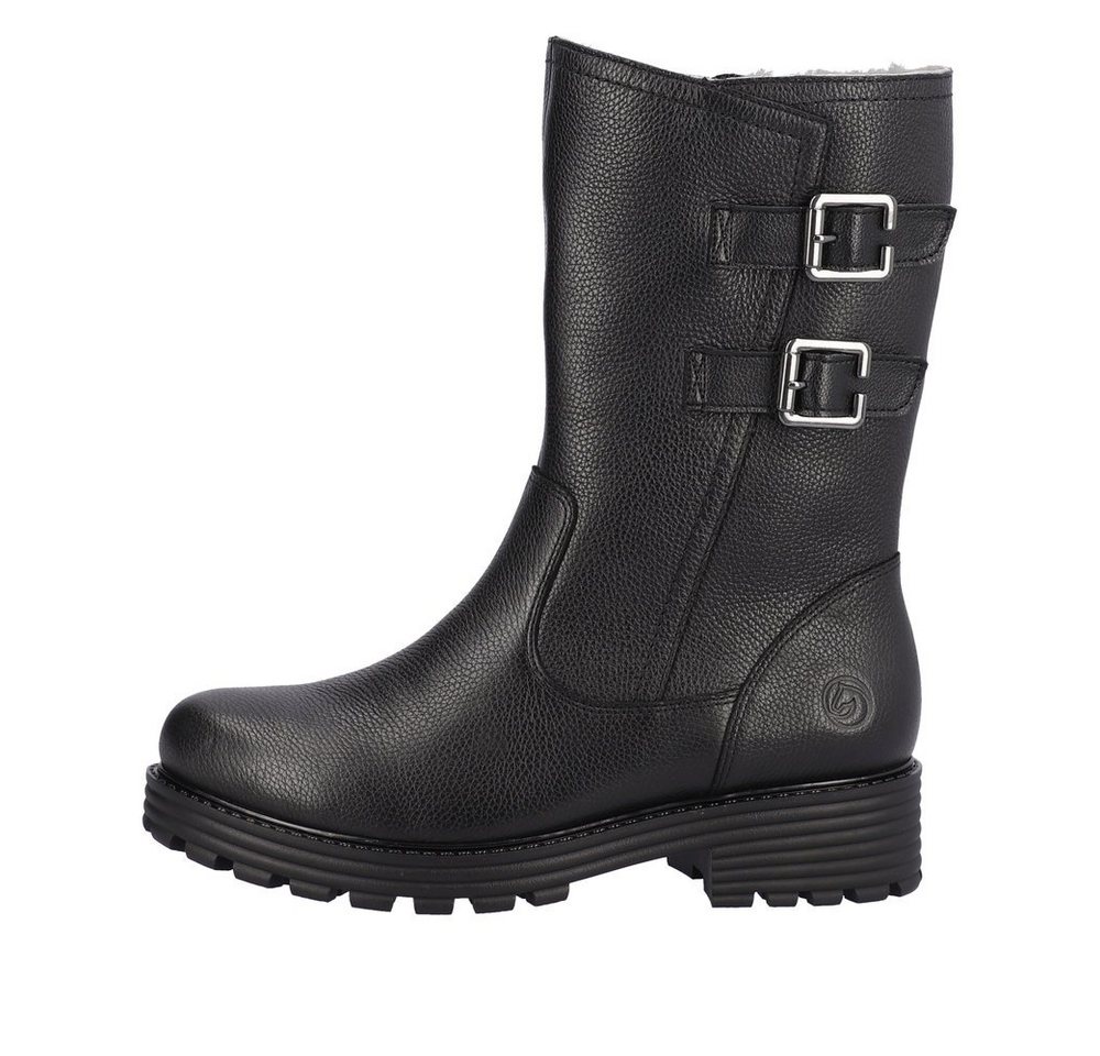 Remonte Damen Lammfell Stiefel D0W76-01 schwarz Stiefel