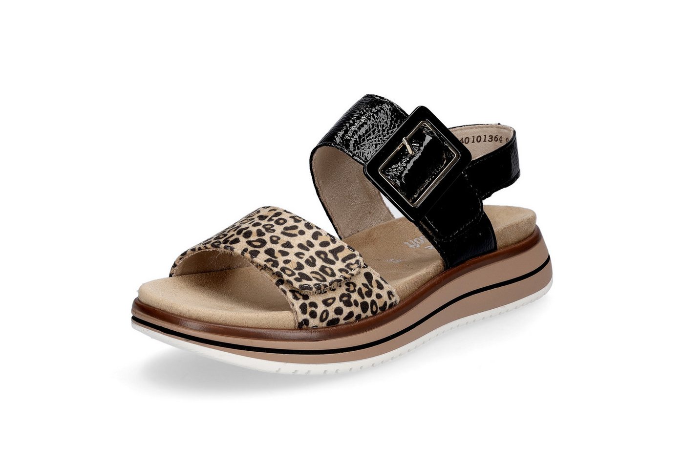Remonte Damen Sandale schwarz leo Sandale