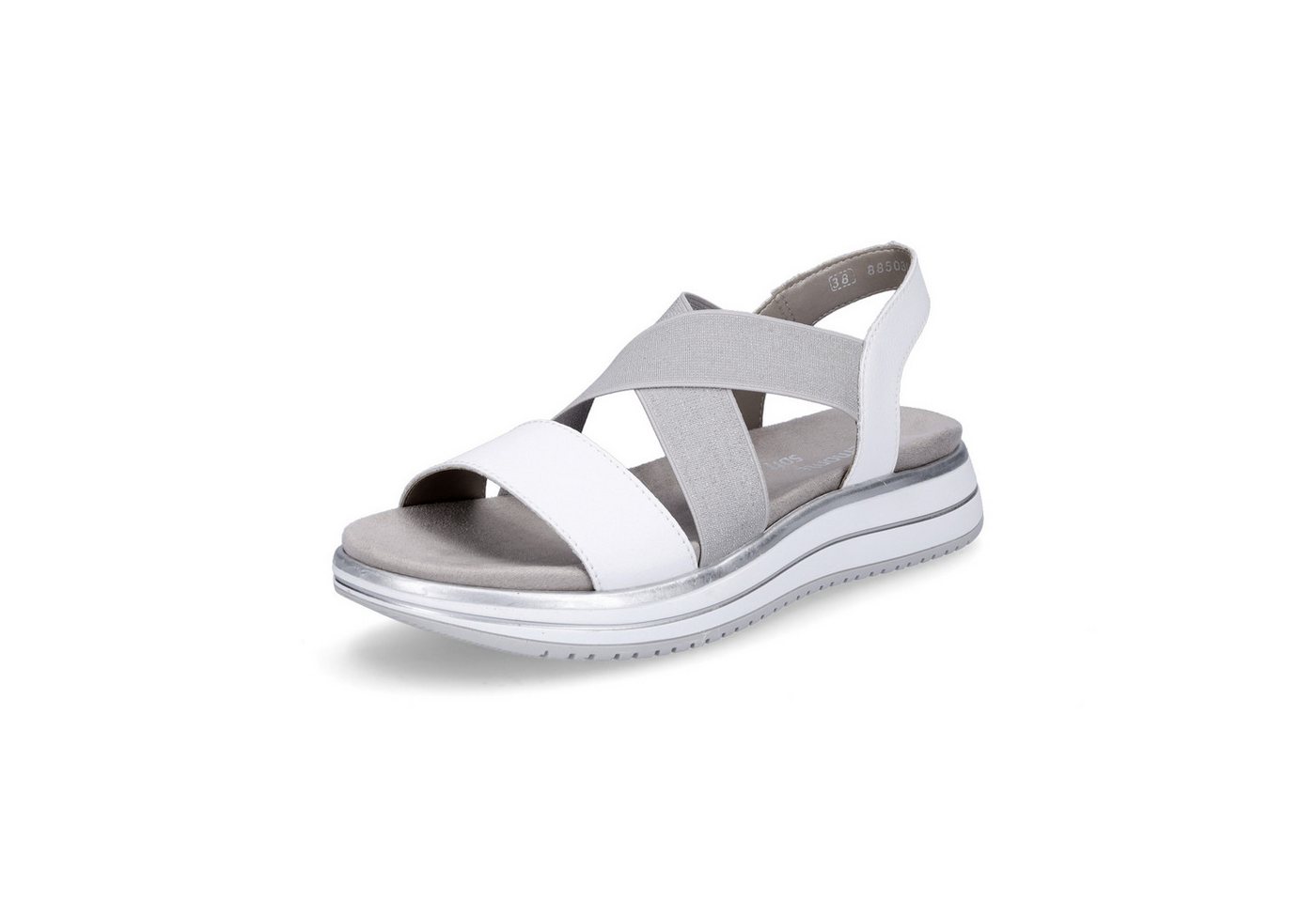 Remonte Damen Sandale weiß silber Sandale
