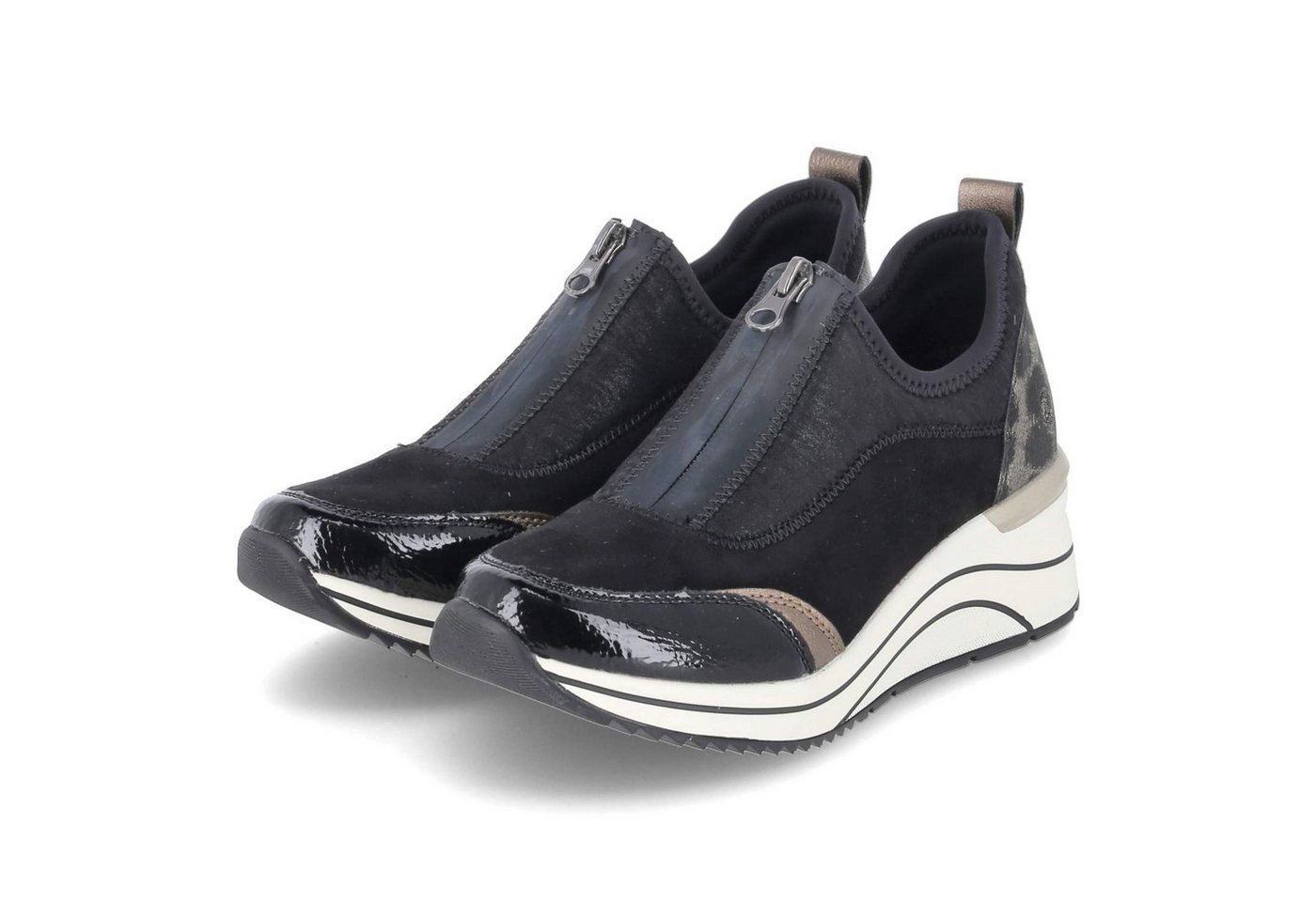 Remonte D0T08-02 Damen Textil & Synthetik schwarz Slipper