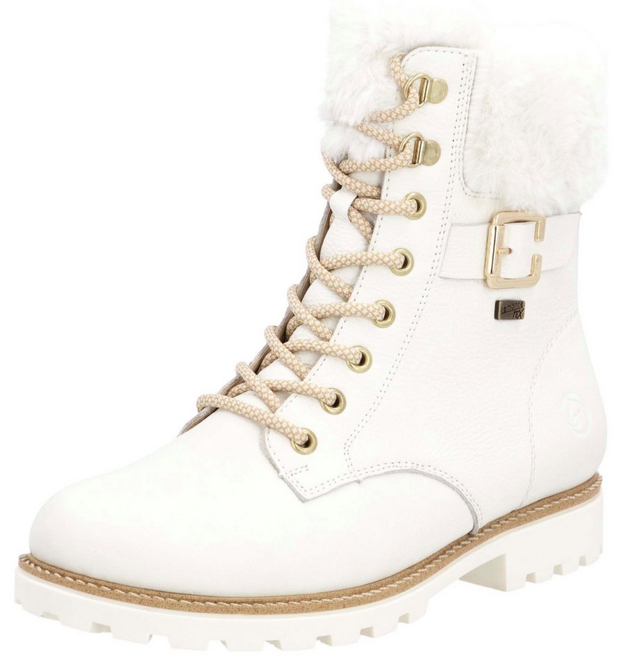 Remonte Elisabeth Hurley-Collection Winterboots, Schnürboots, Outdoorschuh, Schnürstiefelette mit Zierschnalle