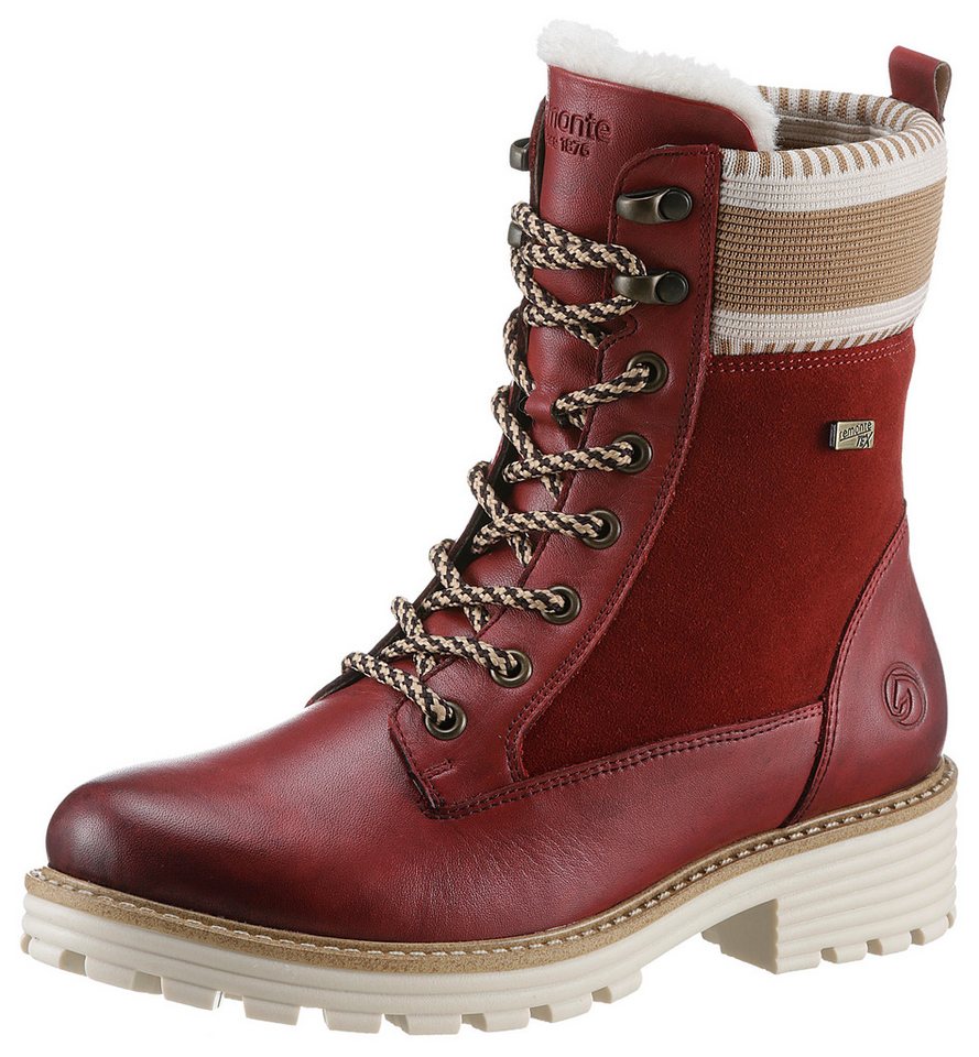 Remonte Elisabeth Hurley-Collection Winterboots, Schnürboots, Schnürstiefelette mit wasserabweisender TEX-Membran