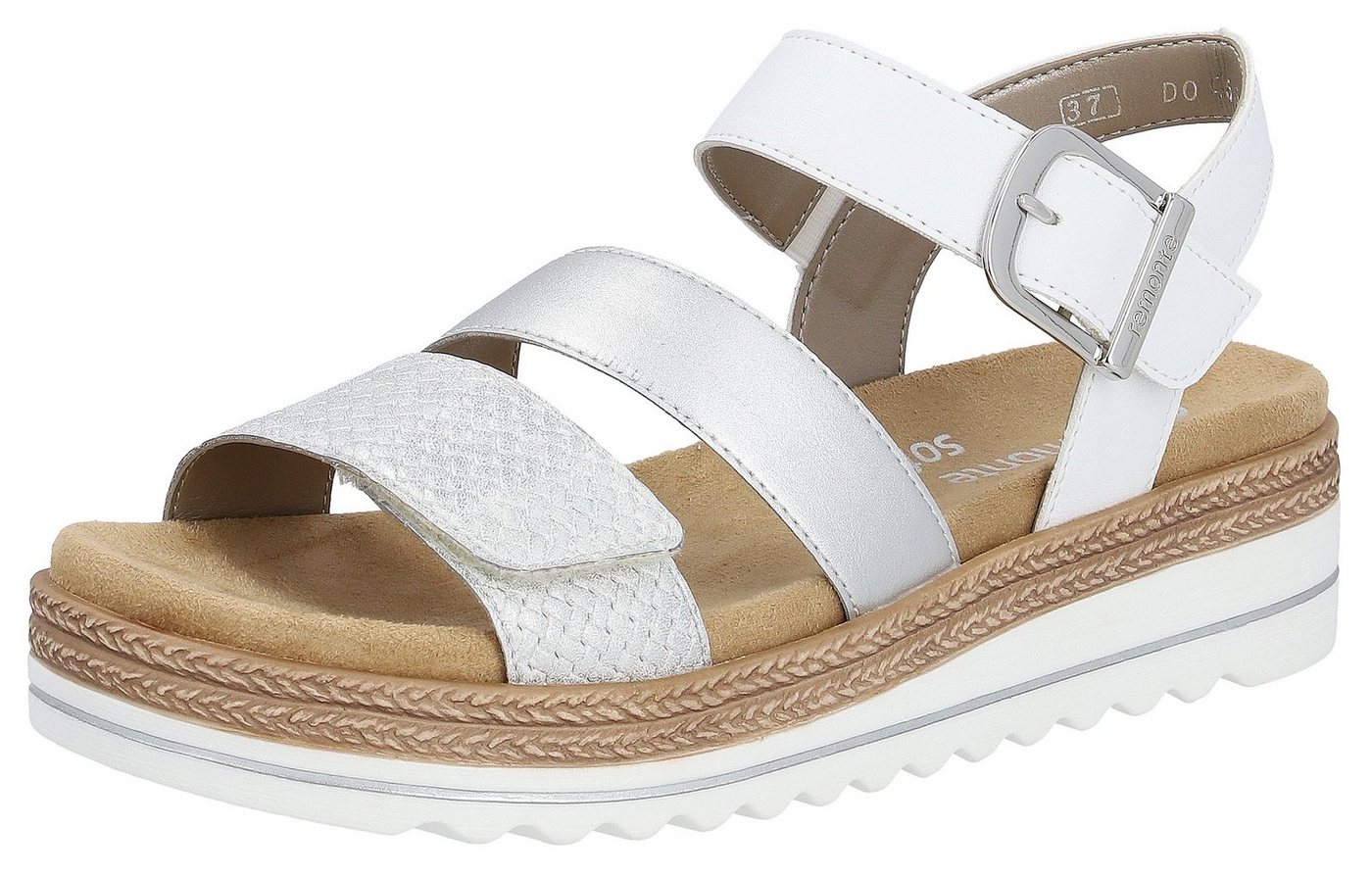 Remonte Keilsandalette Keilabsatz, Sommerschuh, Sandale in veganer Verarbeitung