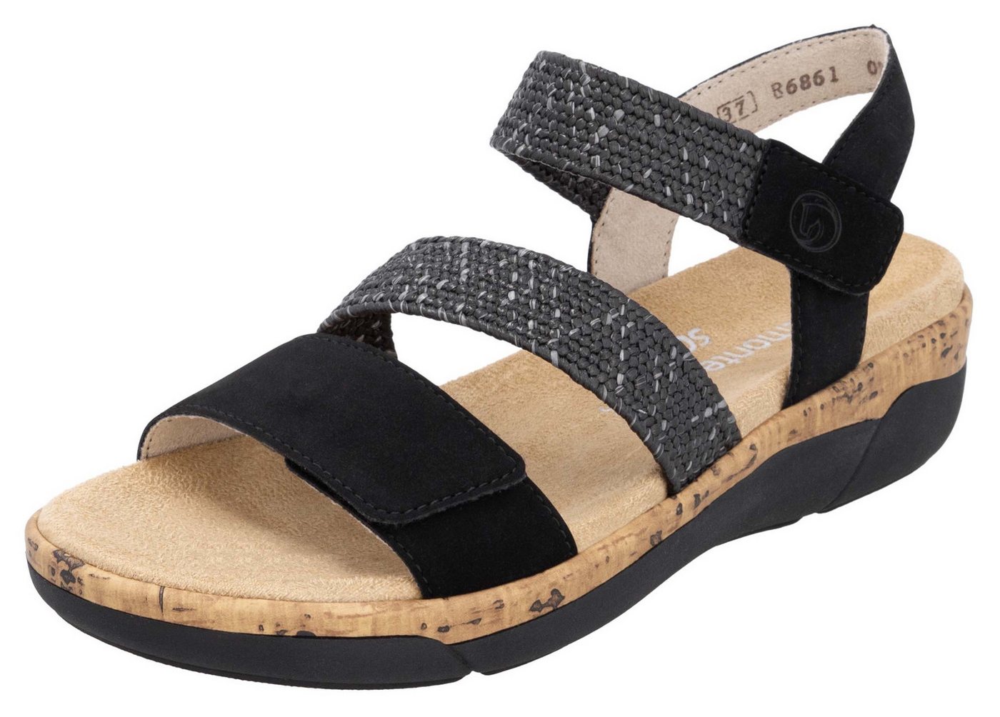 Remonte Keilsandalette Riemchensandale, Bequemschuh, Sommerschuh mit Soft-Fußbett