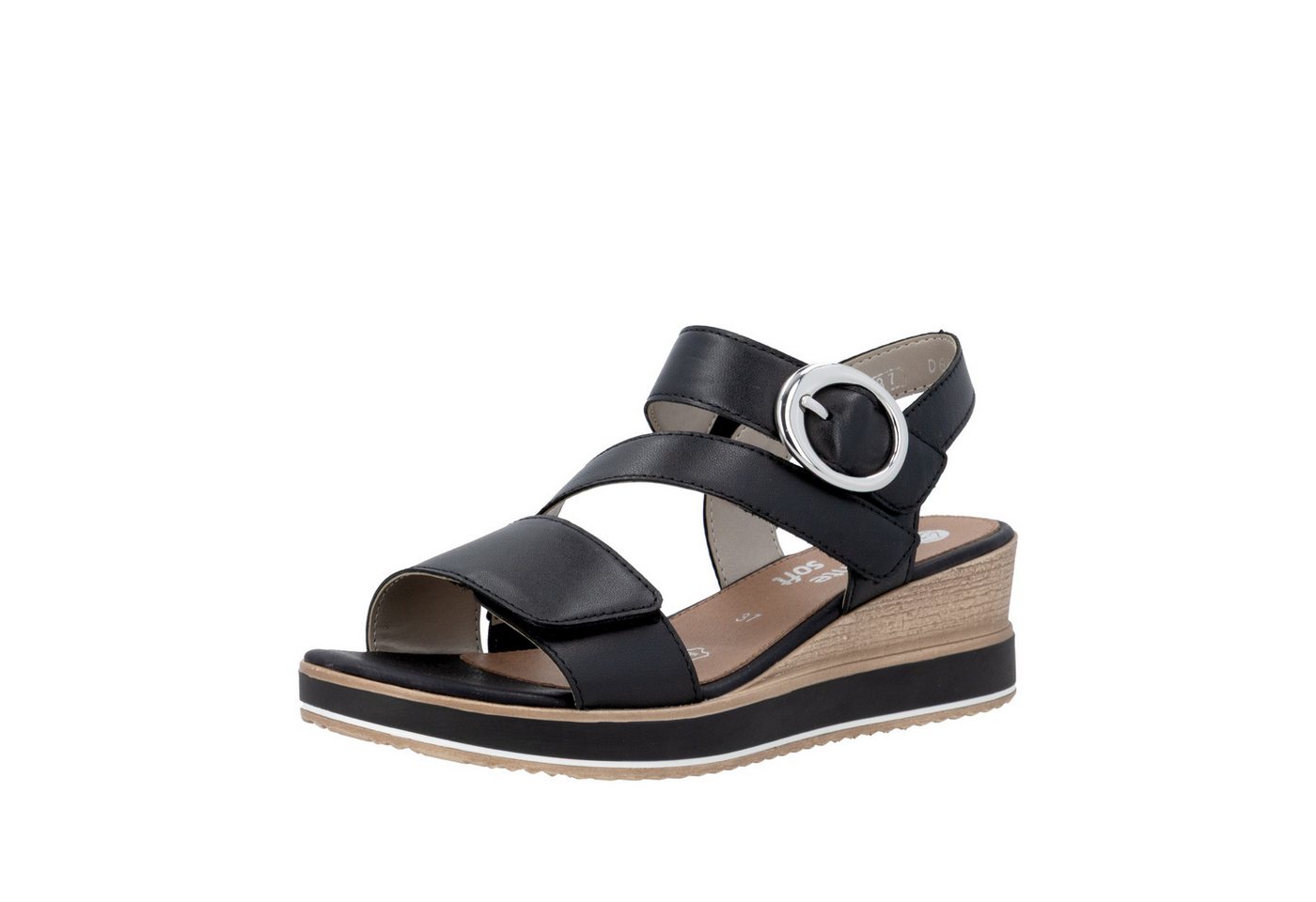 Remonte Keilsandalette Sommerschuh, Riemchensandale mit praktischen Klettverschlüssen