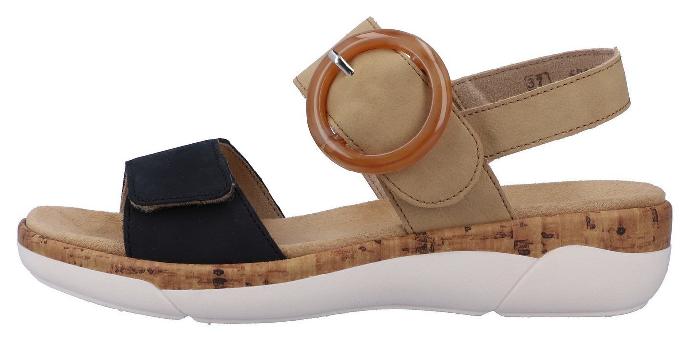 Remonte Keilsandalette Sommerschuh, Riemchensandale, praktische Klettverschlüsse