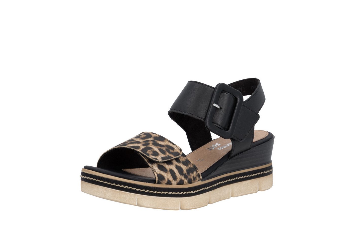 Remonte Keilsandalette Sommerschuh, Sandale mit praktischen Klettverschlüssen