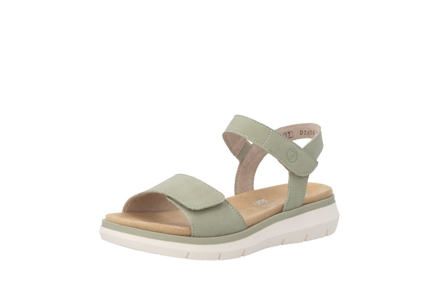 Remonte Keilsandalette Sommerschuh, Sandalette mit zwei Klettverschlüssen