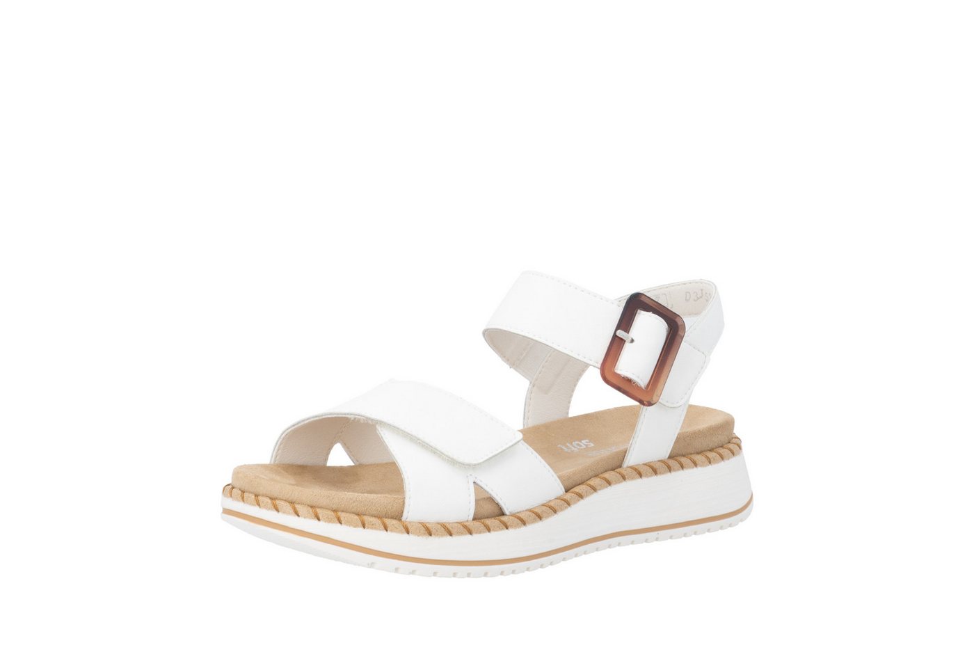 Remonte Keilsandalette Sommerschuh, Sandalette mit zwei praktischen Klettverschlüssen