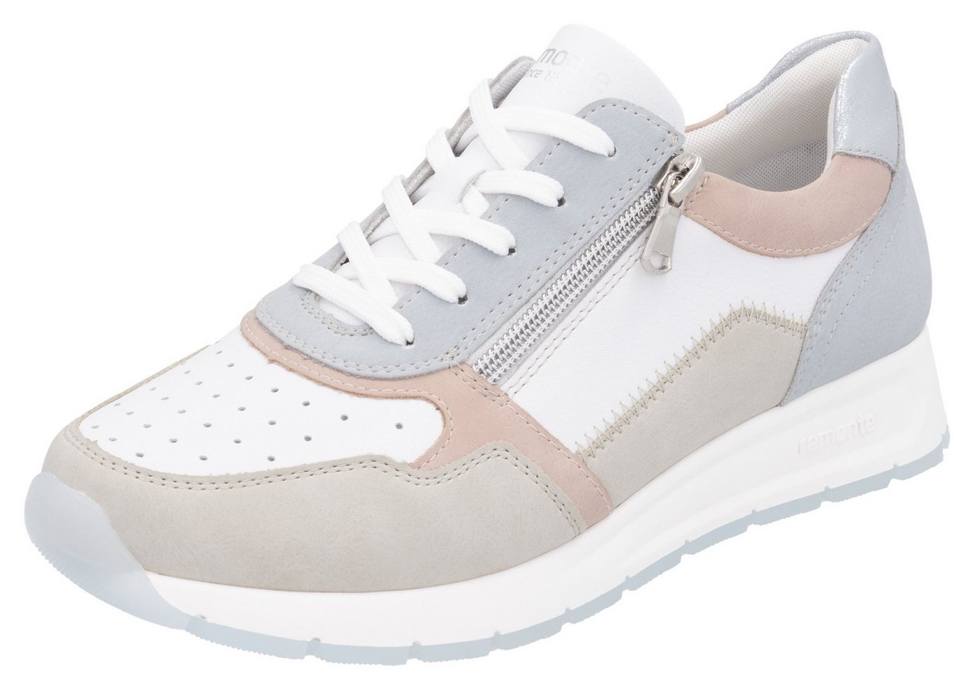 Remonte Keilsneaker, Freizeitschuh, Halbschuh, Schnürschuh mit gepolstertem Schaftrand