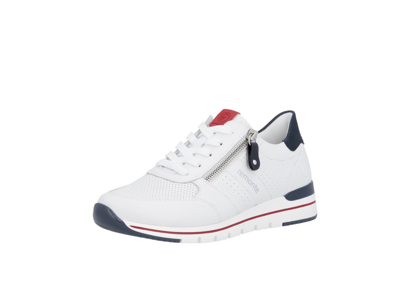 Remonte Keilsneaker mit gepolstertem Fußbett, Freizeitschuh, Halbschuh, Schnürschuh