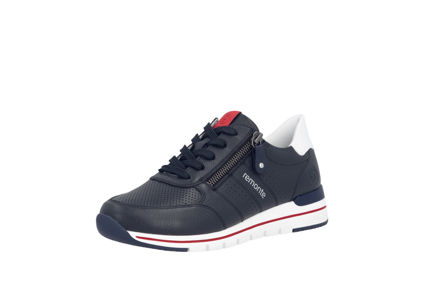 Remonte Keilsneaker mit gepolstertem Fußbett, Freizeitschuh, Halbschuh, Schnürschuh