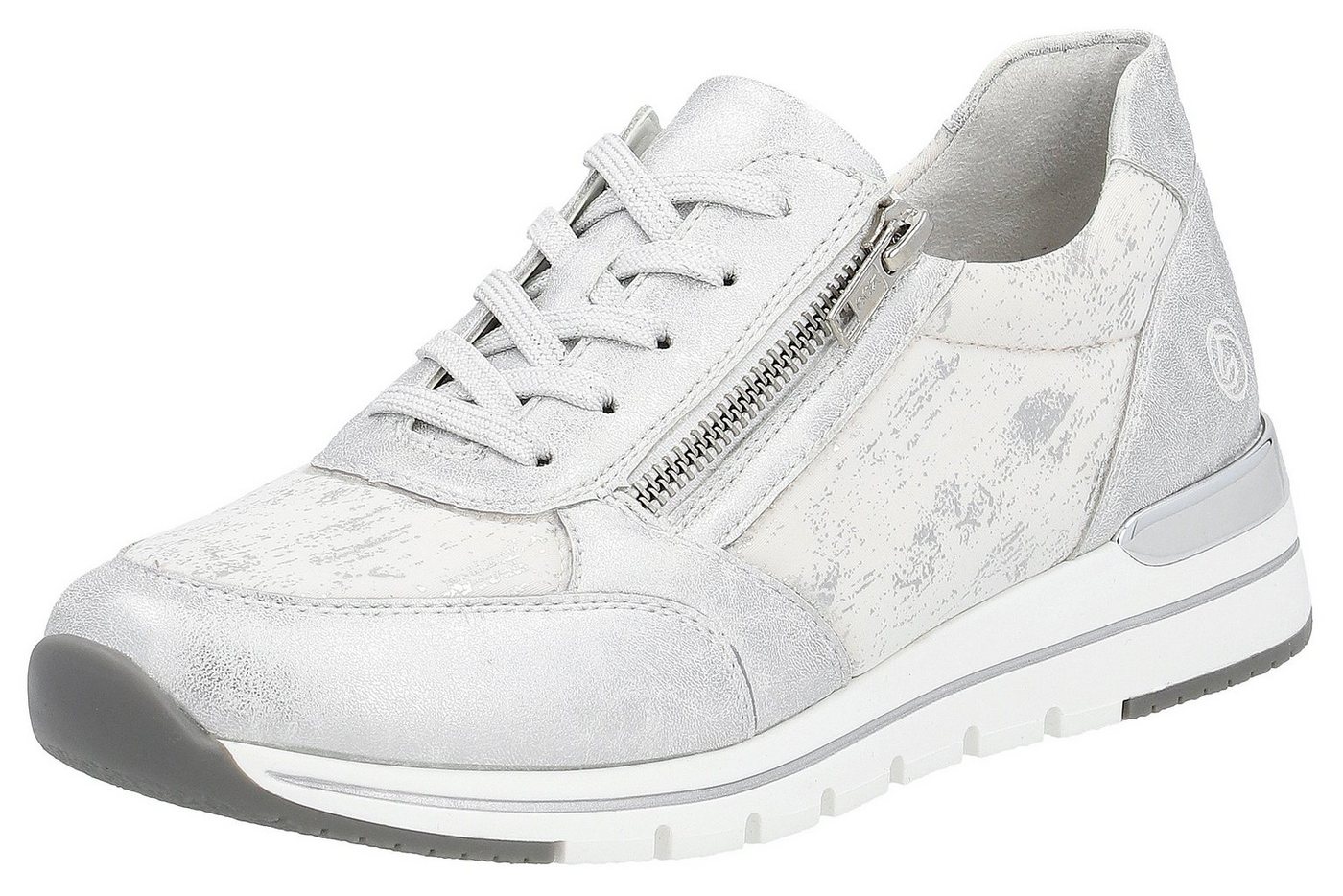 Remonte Keilsneaker mit seitlichem Reißverschluss, Freizeitschuh, Halbschuh, Schnürschuh