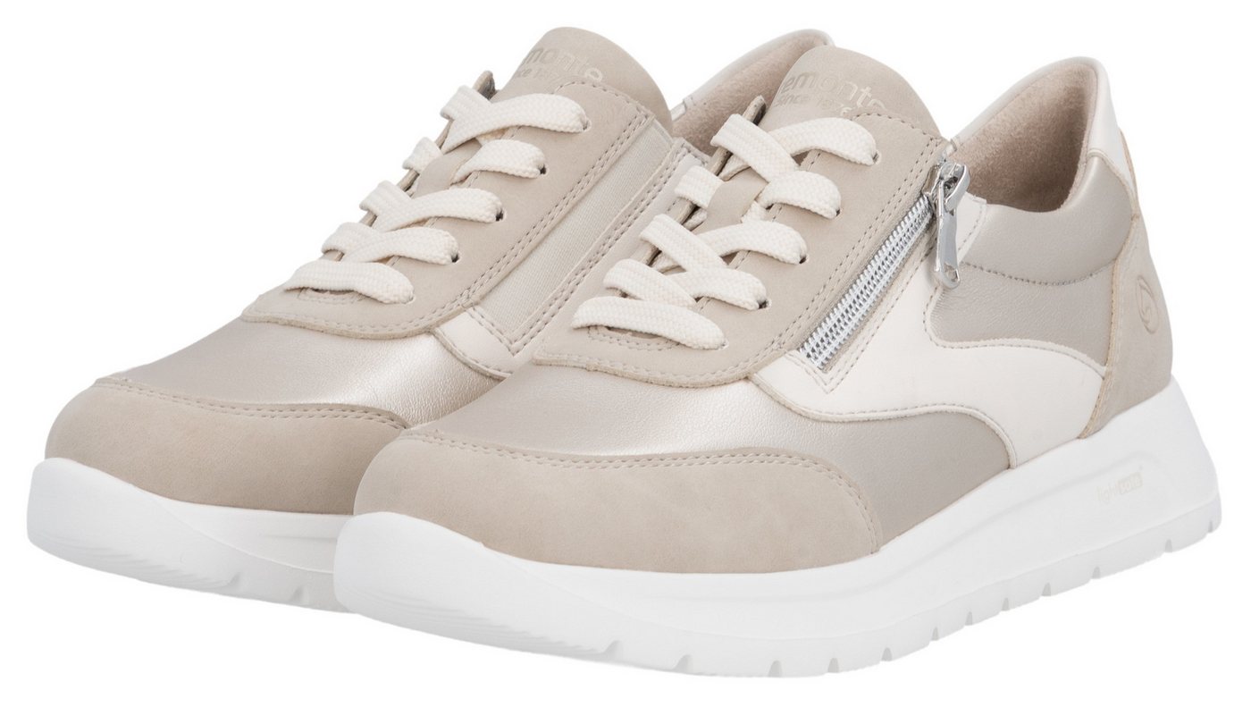 Remonte Keilsneaker Schnürschuh, Halbschuh, Casual-Sneaker mit seitlichem Reißverschluss