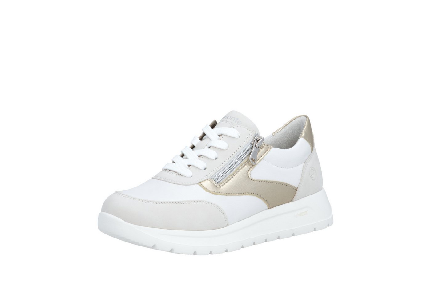 Remonte Keilsneaker Schnürschuh, Halbschuh, Casual-Sneaker mit seitlichem Reißverschluss