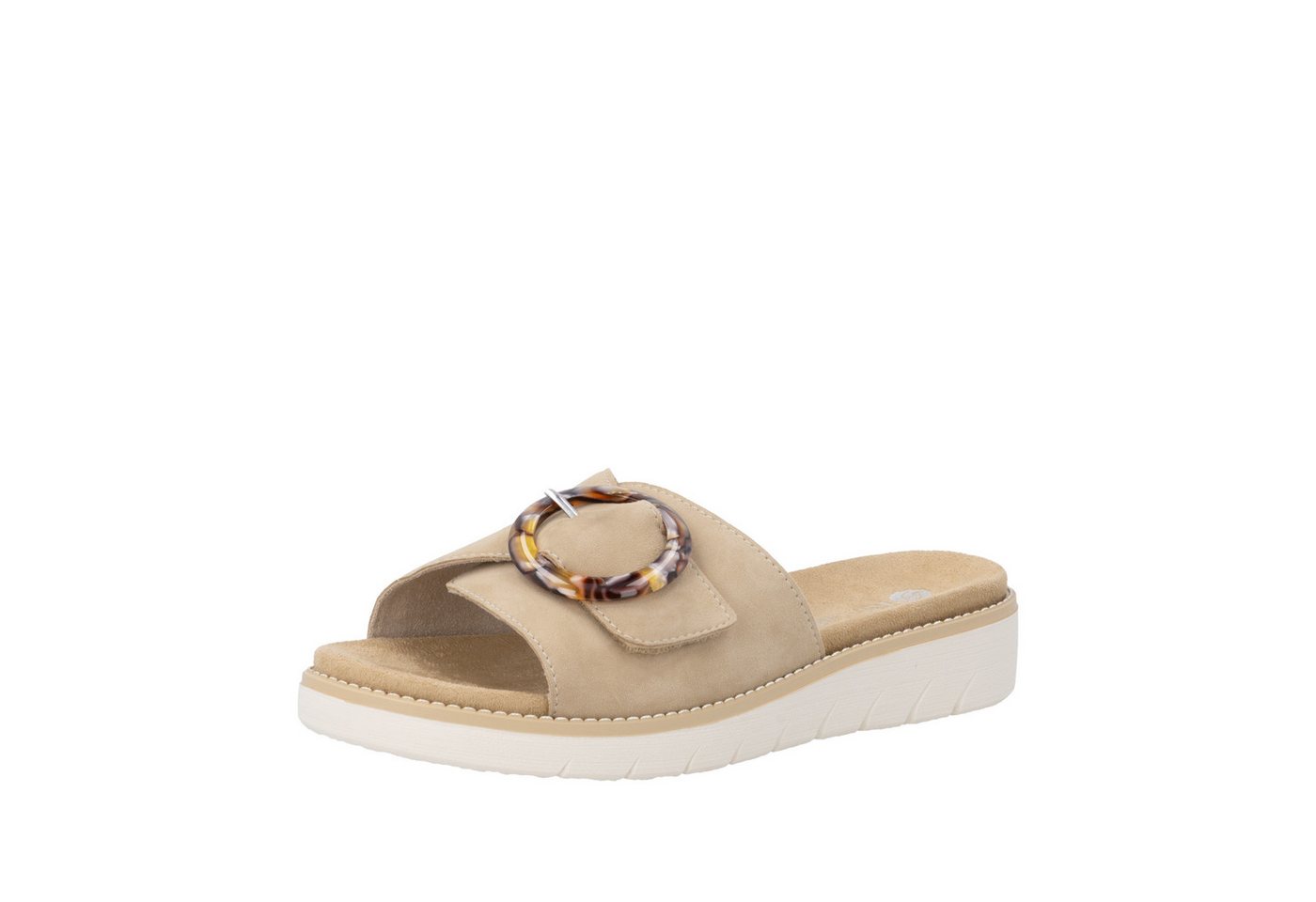 Remonte Pantolette Sommerschuh, Hausschuh mit praktischem Klettverschluss