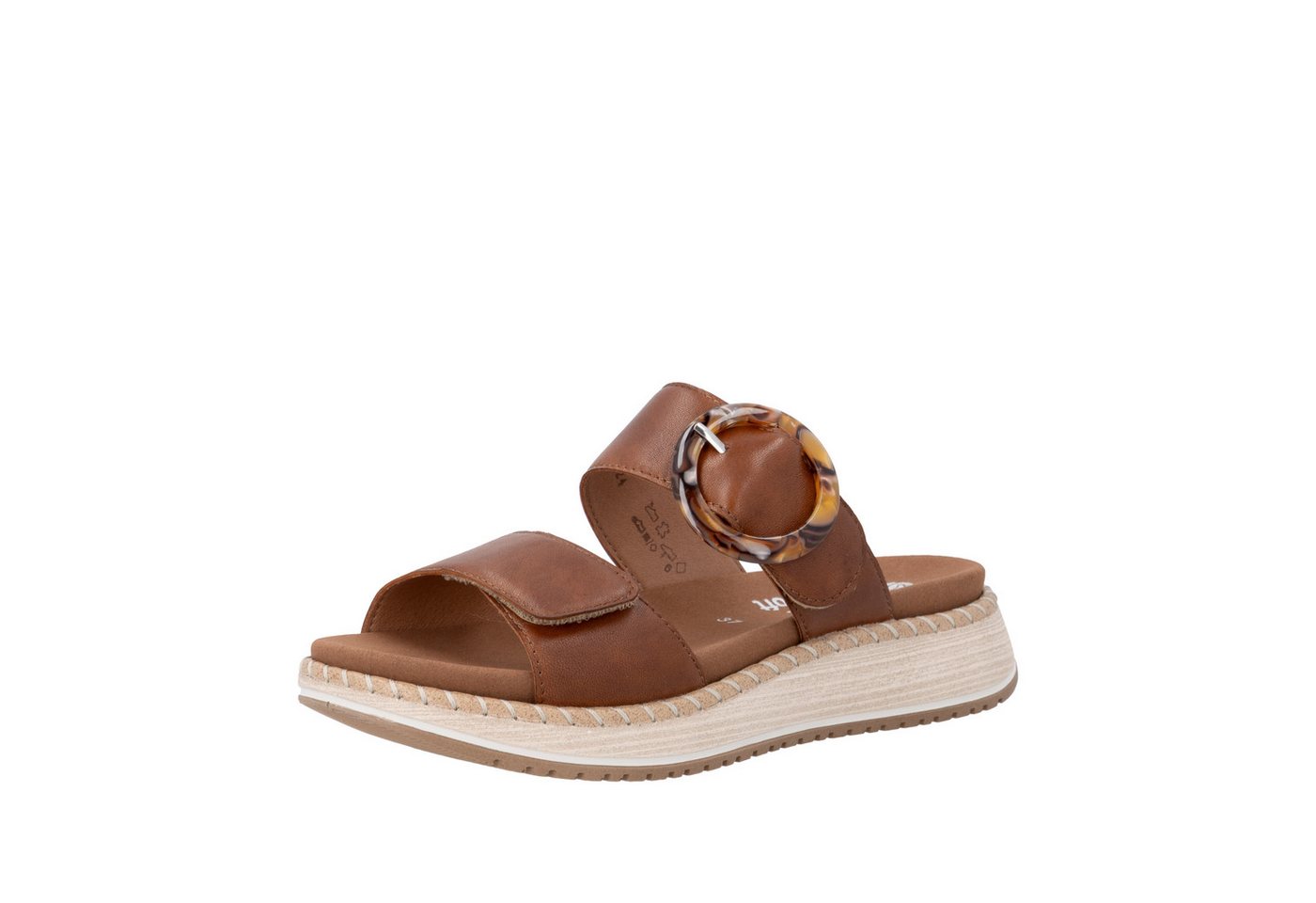 Remonte Pantolette Sommerschuh, Hausschuh mit praktischen Klettverschlüssen