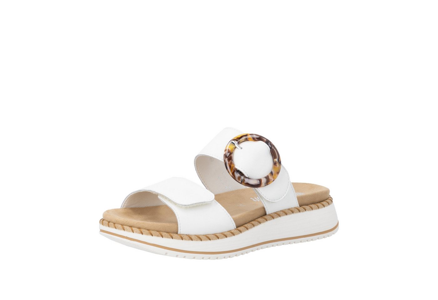 Remonte Pantolette Sommerschuh, Hausschuh mit praktischen Klettverschlüssen