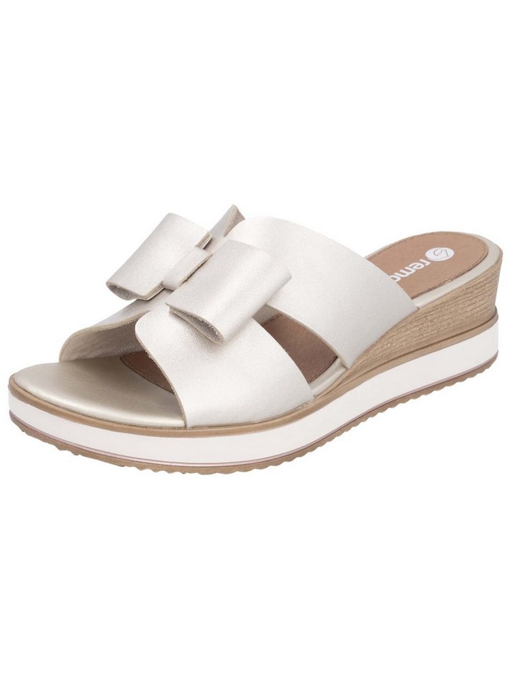 Remonte Pantoletten Glattleder Pantolette (gold)