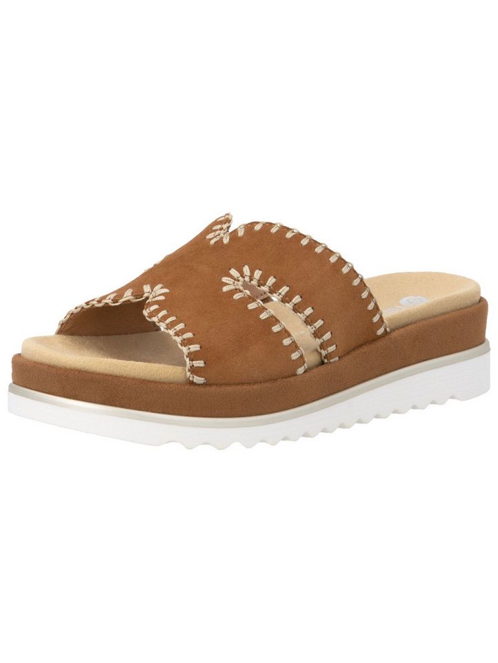 Remonte Pantoletten Leder Pantolette (braun)