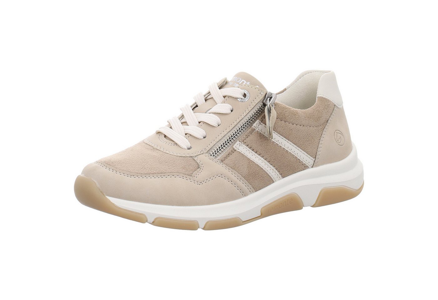 Remonte perle jute porzellan Schnürschuh