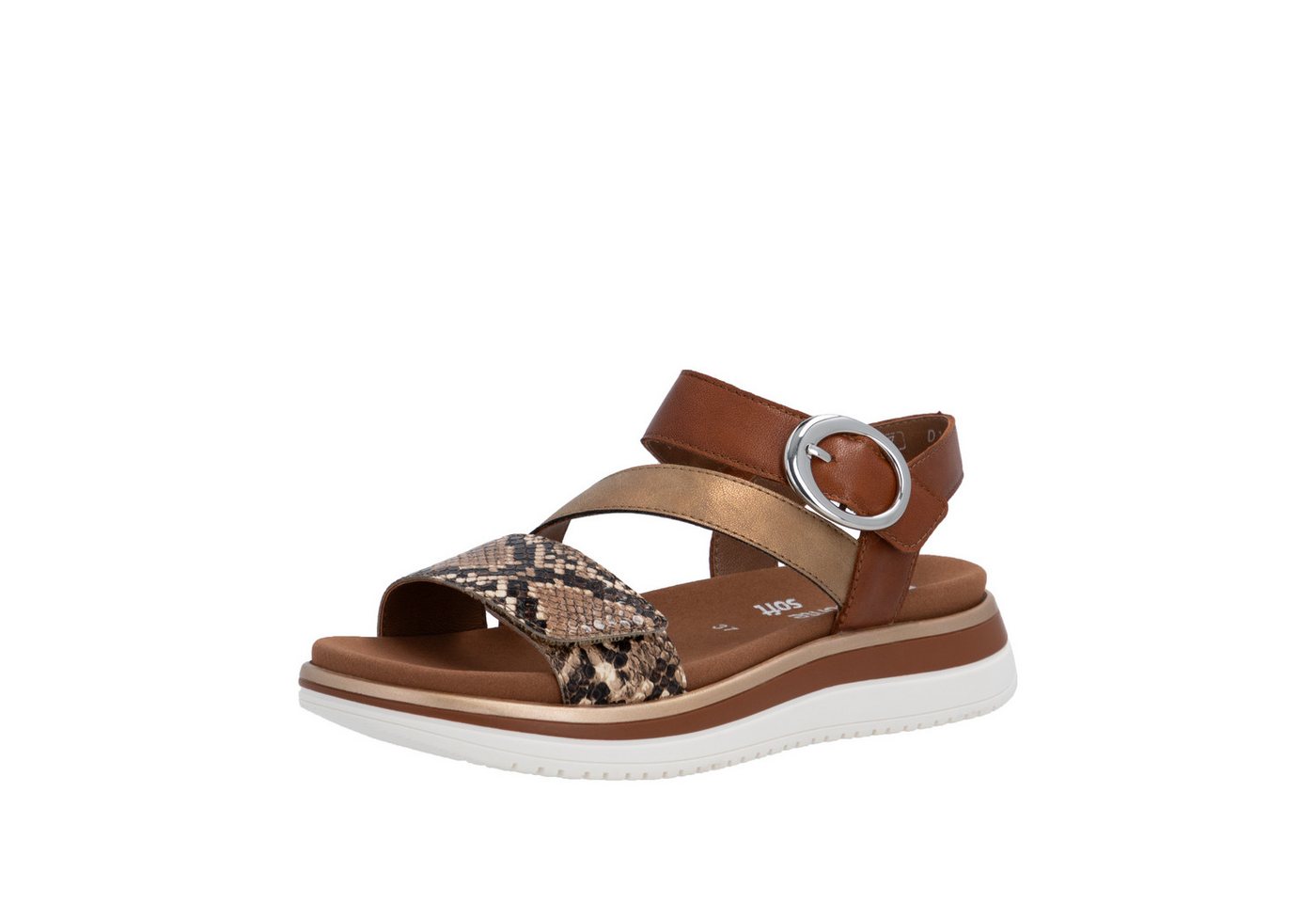 Remonte Plateausandale Sommerschuh, Sandalette mit praktischen Klettverschlüssen