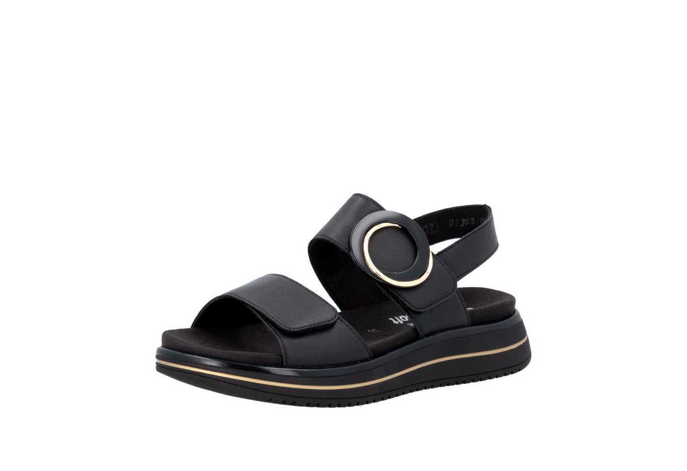 Remonte Plateausandale Sommerschuh, Sandalette mit Softfußbett und zwei Klettverschlüssen