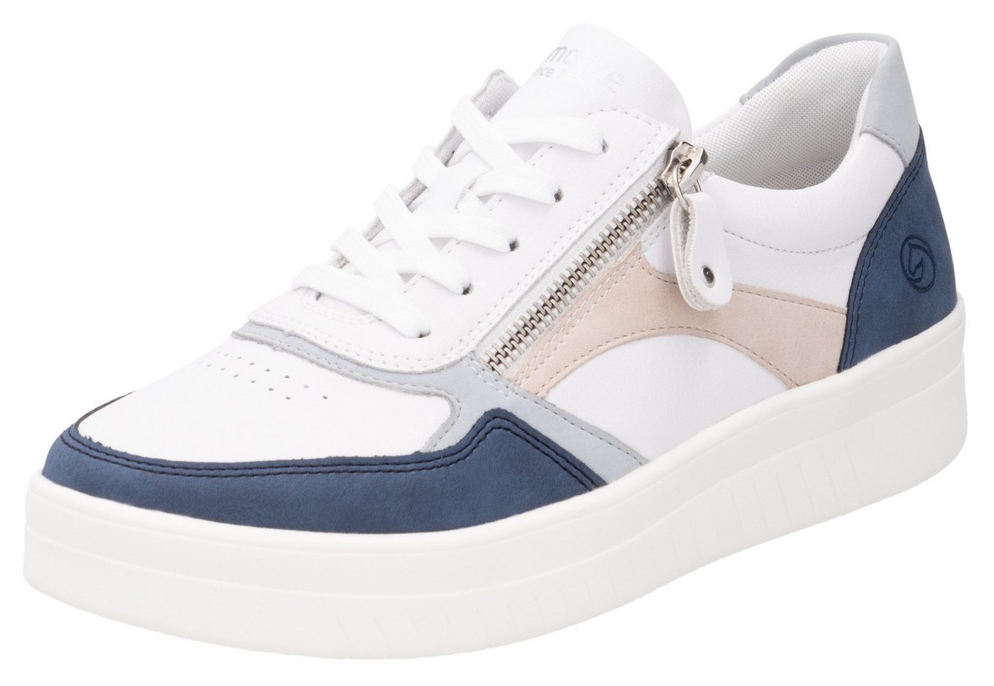 Remonte Plateausneaker, Freizeitschuh, Halbschuh, Schnürschuh in schmaler Form